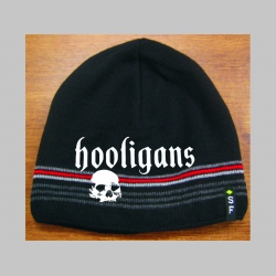 Hooligans čierna pleten&aacute; čiapka stredne hrub&aacute; vo vn&uacute;tri naviac zateplen&aacute;, univerz&aacute;lna veľkosť, materi&aacute;lov&eacute; zloženie 100% akryl